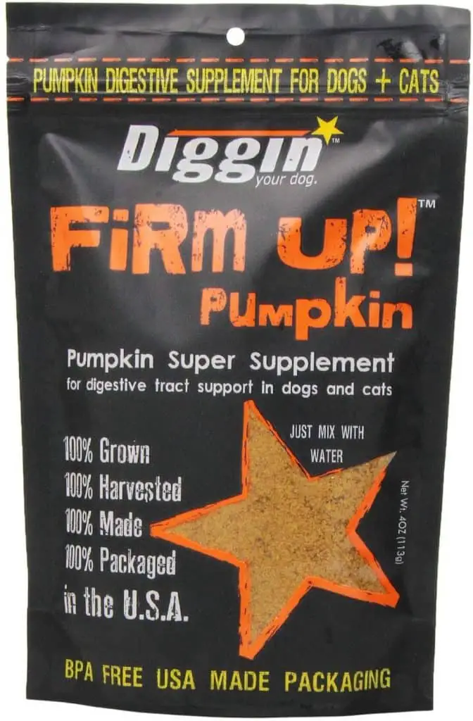 Diggin Your Dog Firm Up Pumpkin Supplement GI Health Dogs Good Poops