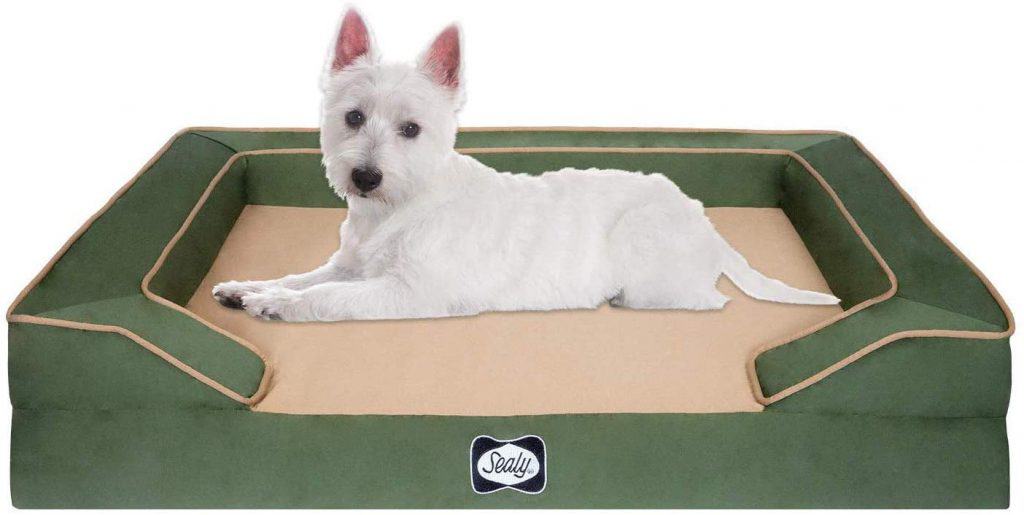 Sealy Lux orthopedic dog bed four layers cooling gel pad