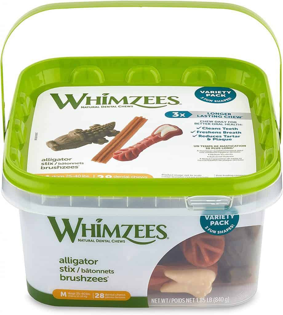 Whimzees Dental Treats variety pack healthy dental treat rawhide alternative