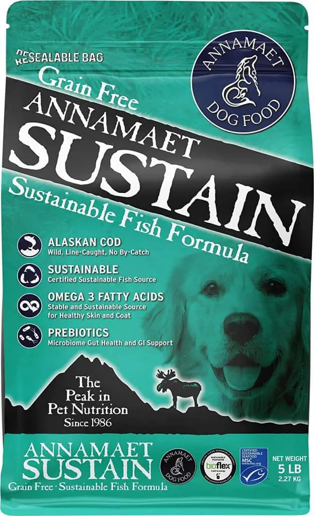 Annamaet sustainable free range shedding dog food environmentally friendly