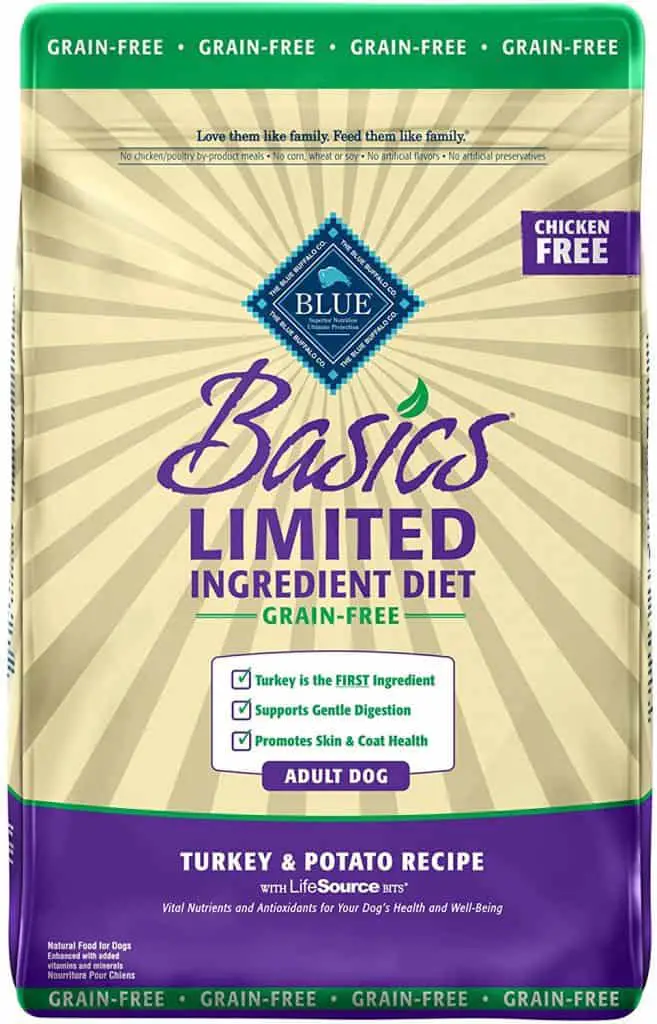 Blue Buffalo Basics Limited Ingredient Diet best dry dog food for tear stains