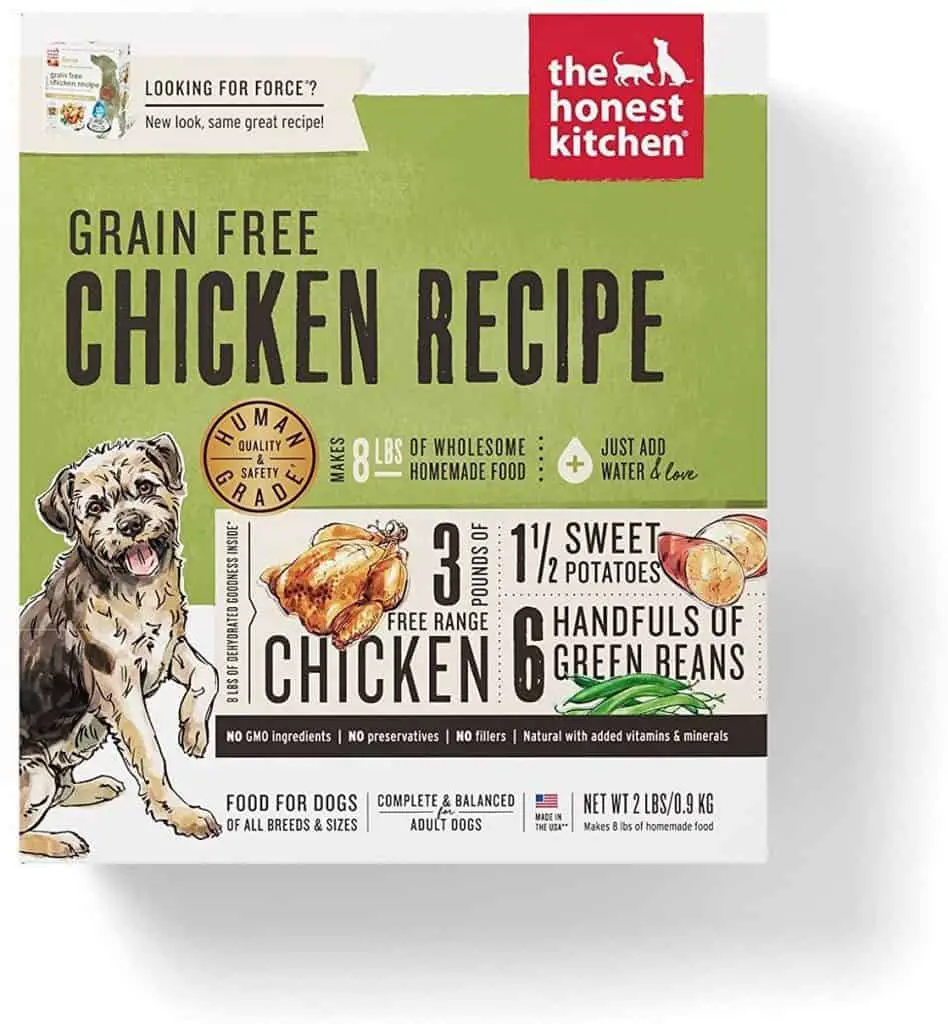 Honest Kitchen best dehydrated dog food for shedding doggos easy meals