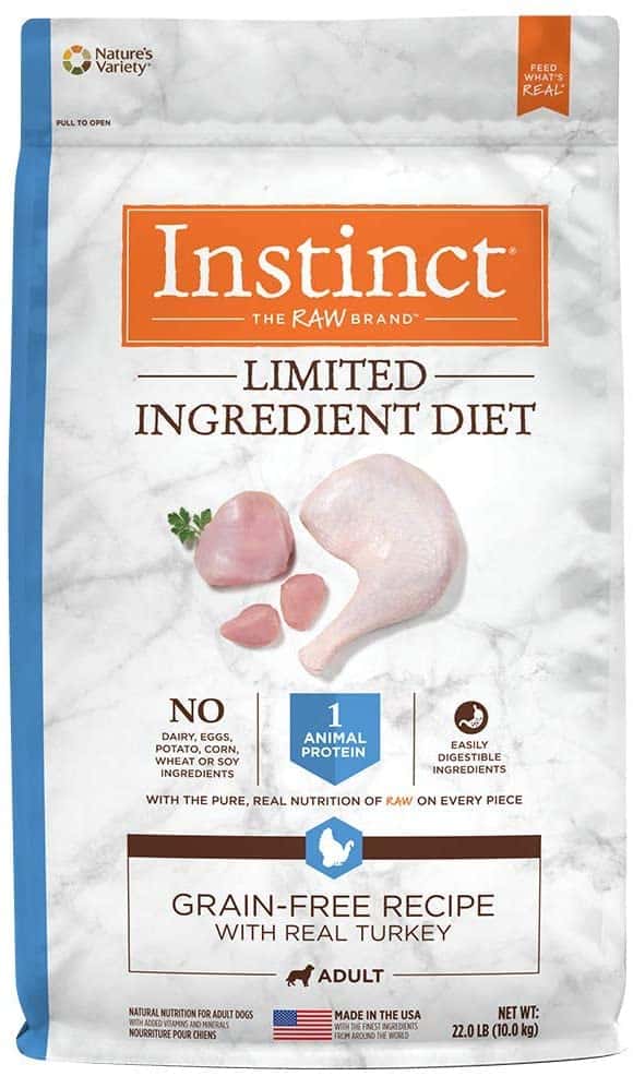 Raw Brand Instinct Limited Ingredient Dog Food for small dog breeds