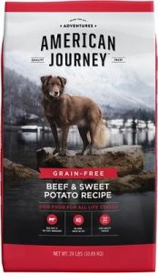 American Journey Grain-Free dog food with no barley