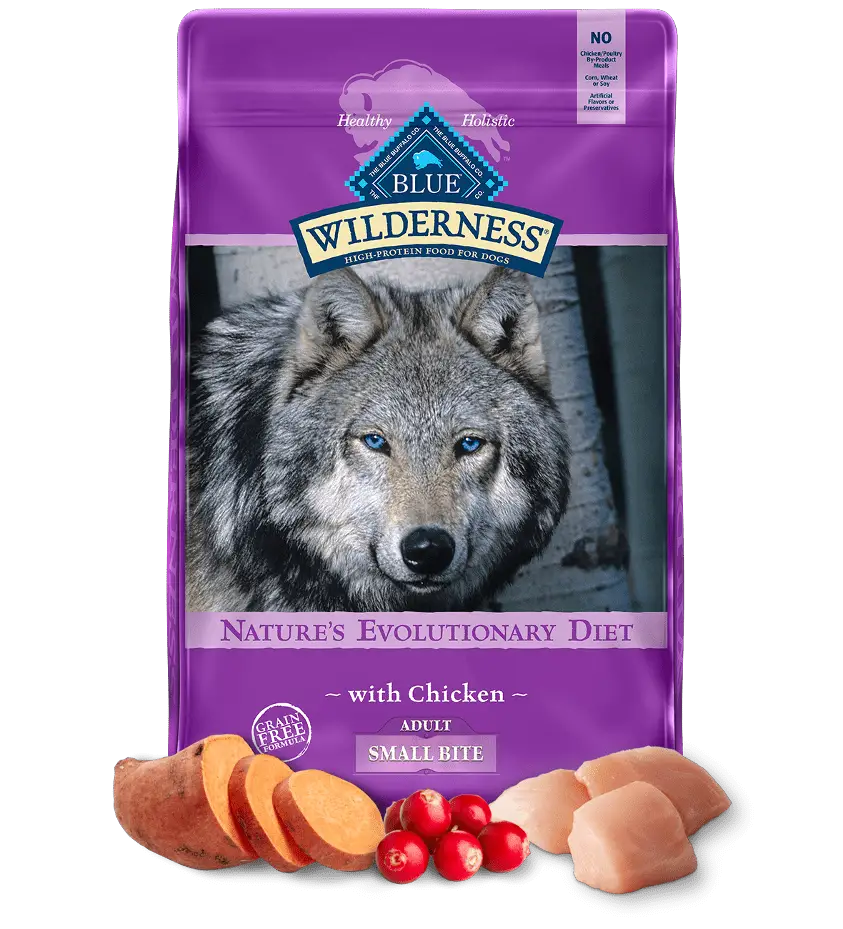 Blue Wilderness great dry dog food without added potassium chloride