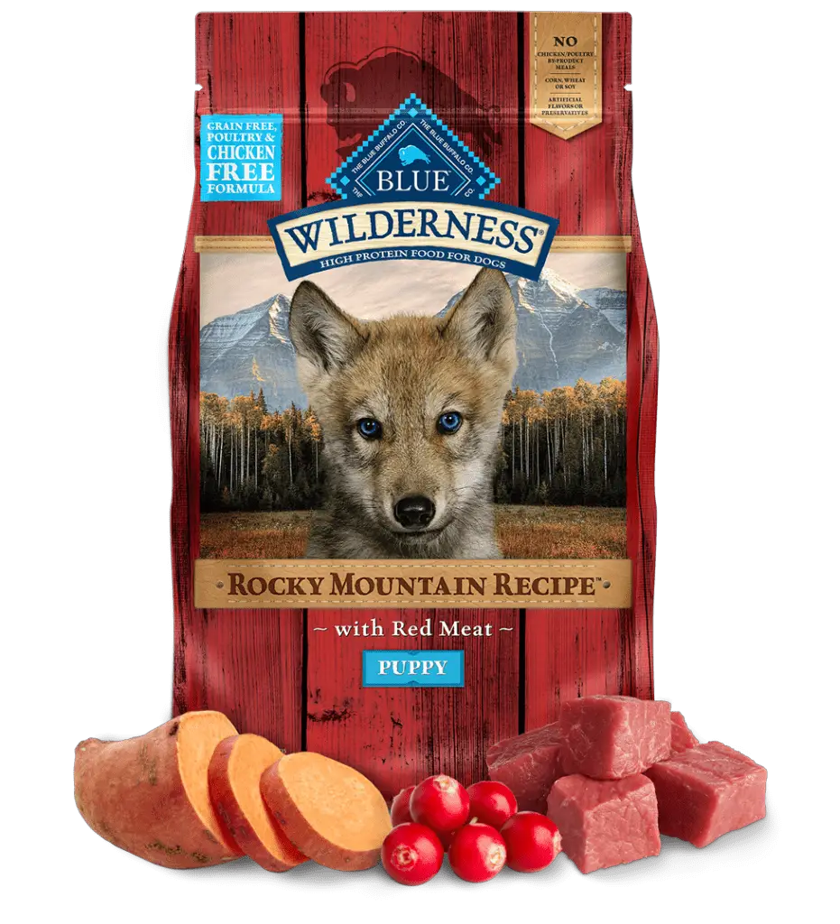 Blue Buffalo Wilderness Rocky Mountain Recipe with Red Meat Puppy