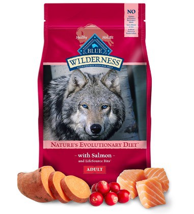 Blue Buffalo Wilderness Wild Caught Salmon Recipe Adult Dry Dog Food