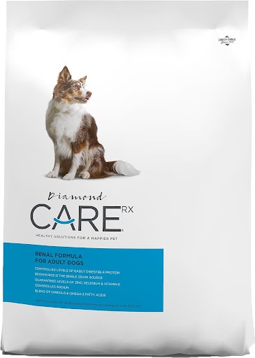 Diamond Care RX renal formula for adult dogs inexpensive kidney canine chow