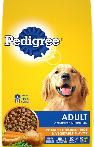 Pedigree Roasted Chicken, Rice & Vegetable Dry Dog Food without mixed tocopherols