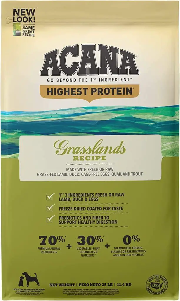 Regionals Grasslands dry dog food with added supplemental potassium chloride