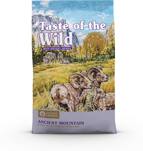 Taste of the Wild Ancient Mountain contains grains millet