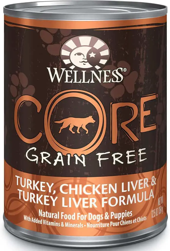 Wellness CORE wet dog food to help your dog eat more potassium