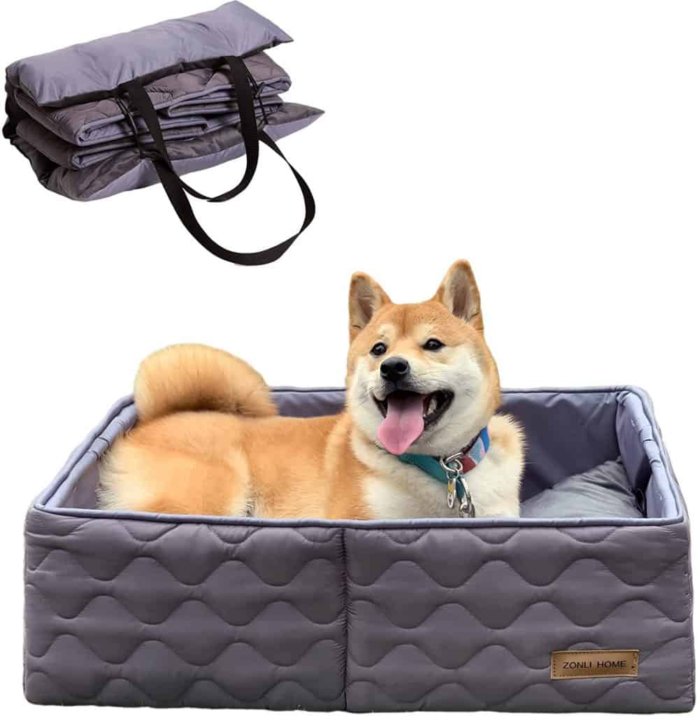 ZonLi Folding Travel Car Dog Bed Waterproof